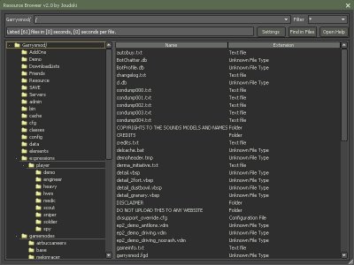Resource Browser An overview of what you see when you open the resource browser.